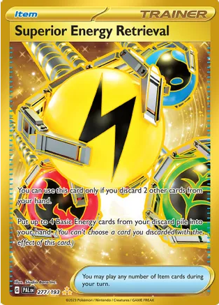 Superior Energy Retrieval - 277/193 (PAL) Hyper Rare - Near Mint Holof