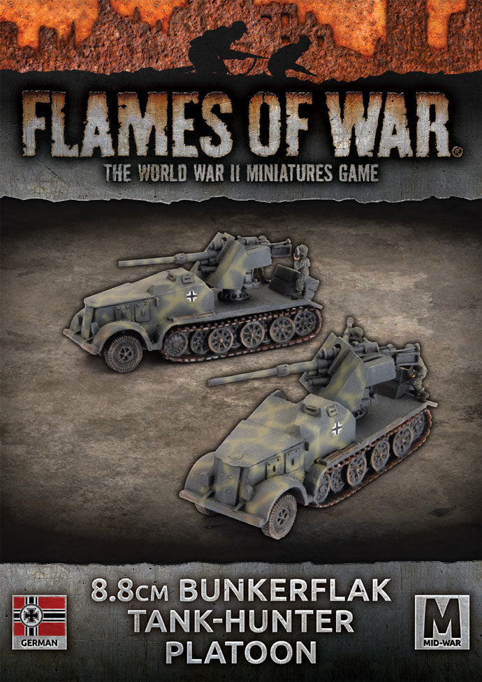 Flames of War: WWII: German (GBX187) - 8.8cm Bunkerflak Tank-hunter Pl