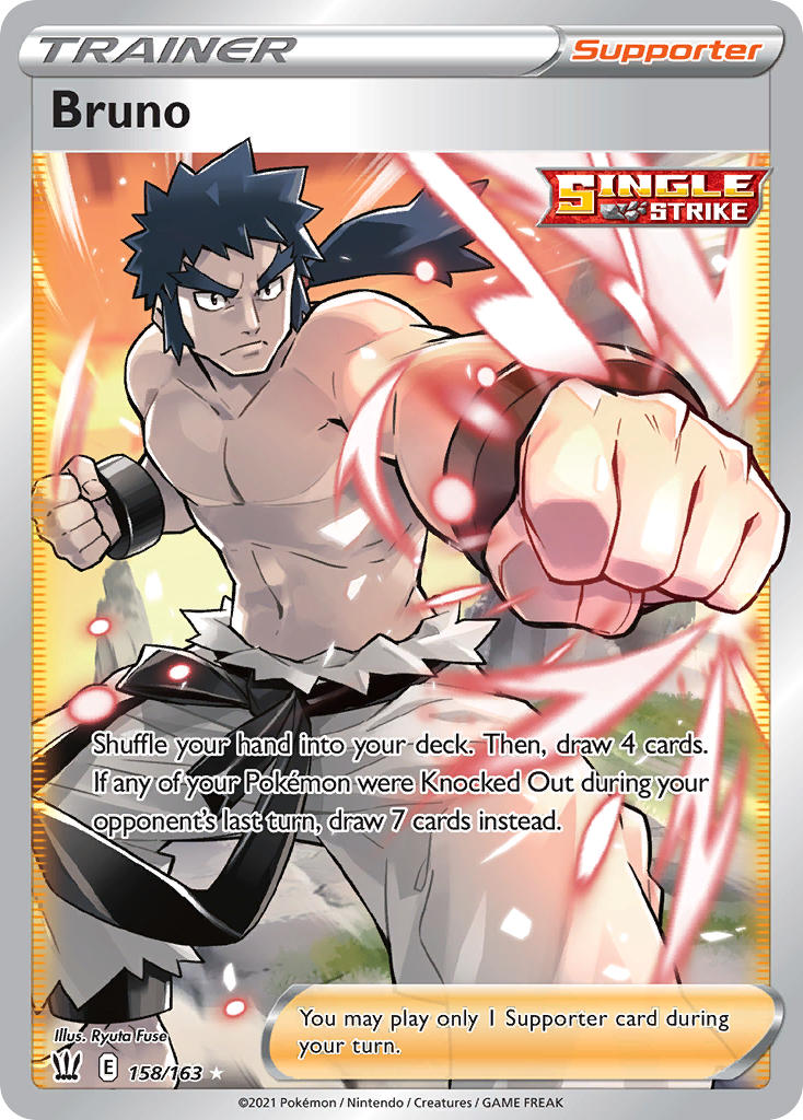 Bruno (Full Art) - 158/163 (SWSH05) Ultra Rare - Near Mint Holofoil