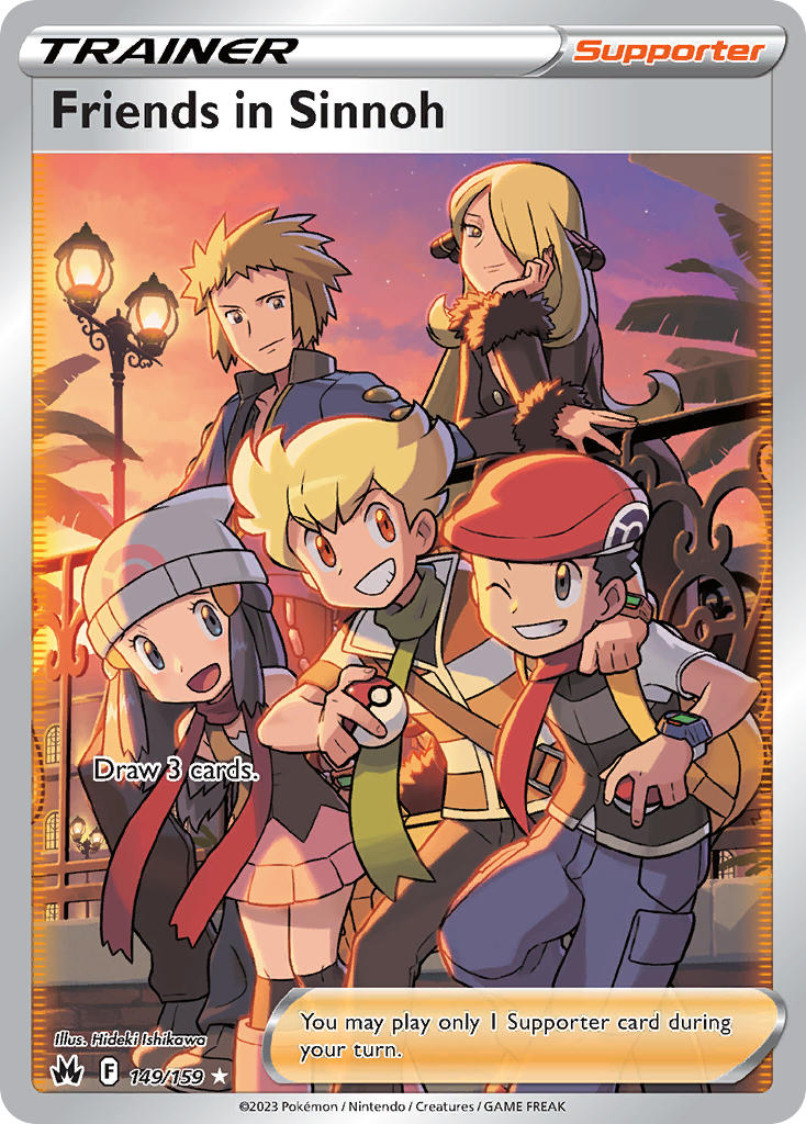Friends in Sinnoh (Full Art) - 149/159 (CRZ) Ultra Rare - Near Mint Ho
