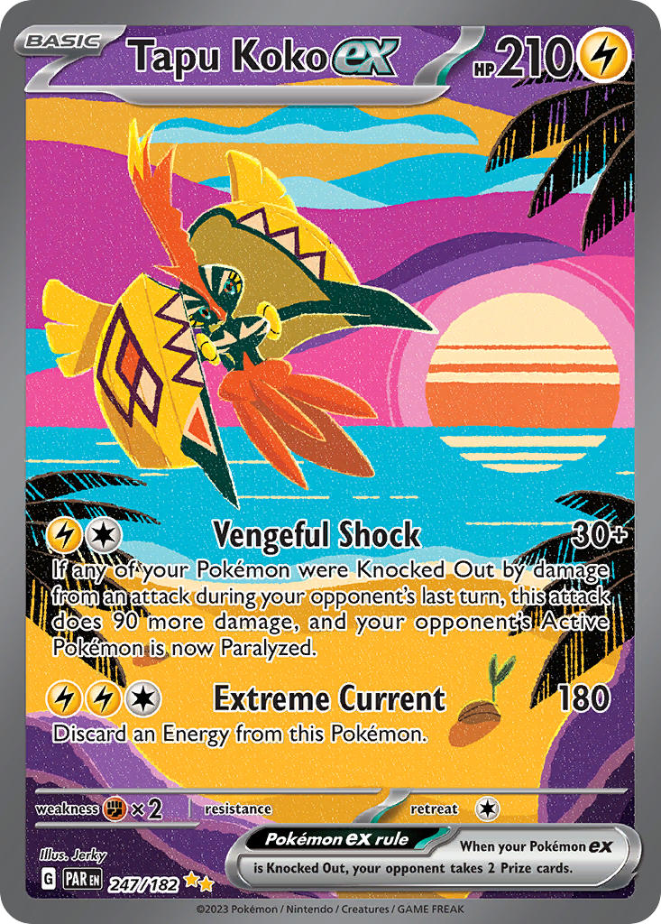 Tapu Koko ex - 247/182 (PAR) Special Illustration Rare - Near Mint Hol