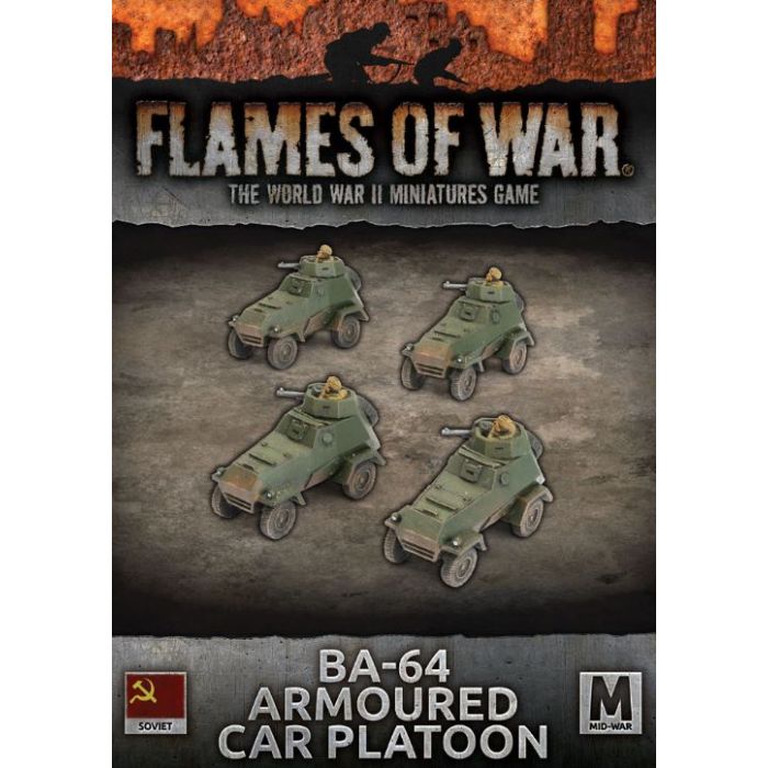Flames of War: WWII: Soviet (SBX86) - BA-64 Armoured Car Platoon (Mid