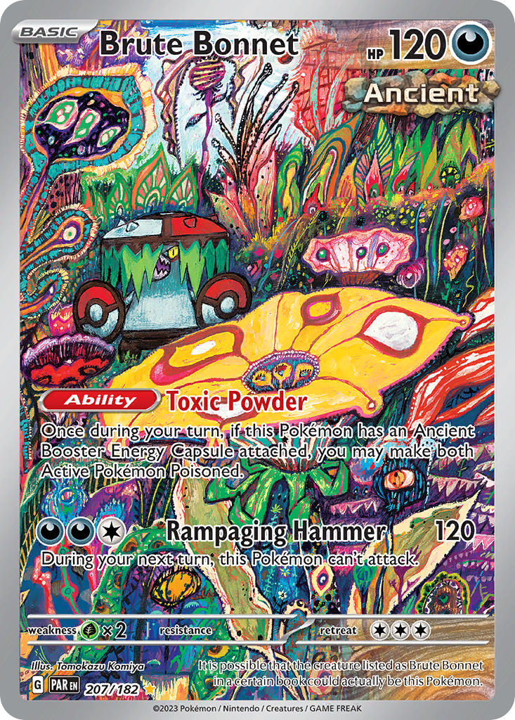 Brute Bonnet - 207/182 (PAR) Illustration Rare - Near Mint Holofoil