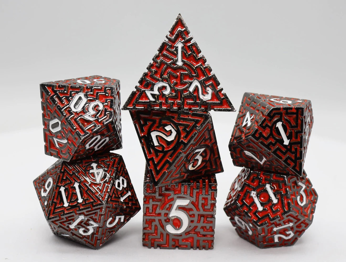Lemnian Labyrinth RPG Metal Dice Set
