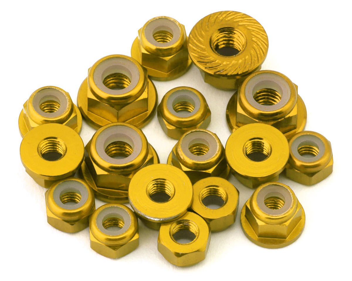 175RC RC10 B7 Aluminum Nuts Kit (Gold)