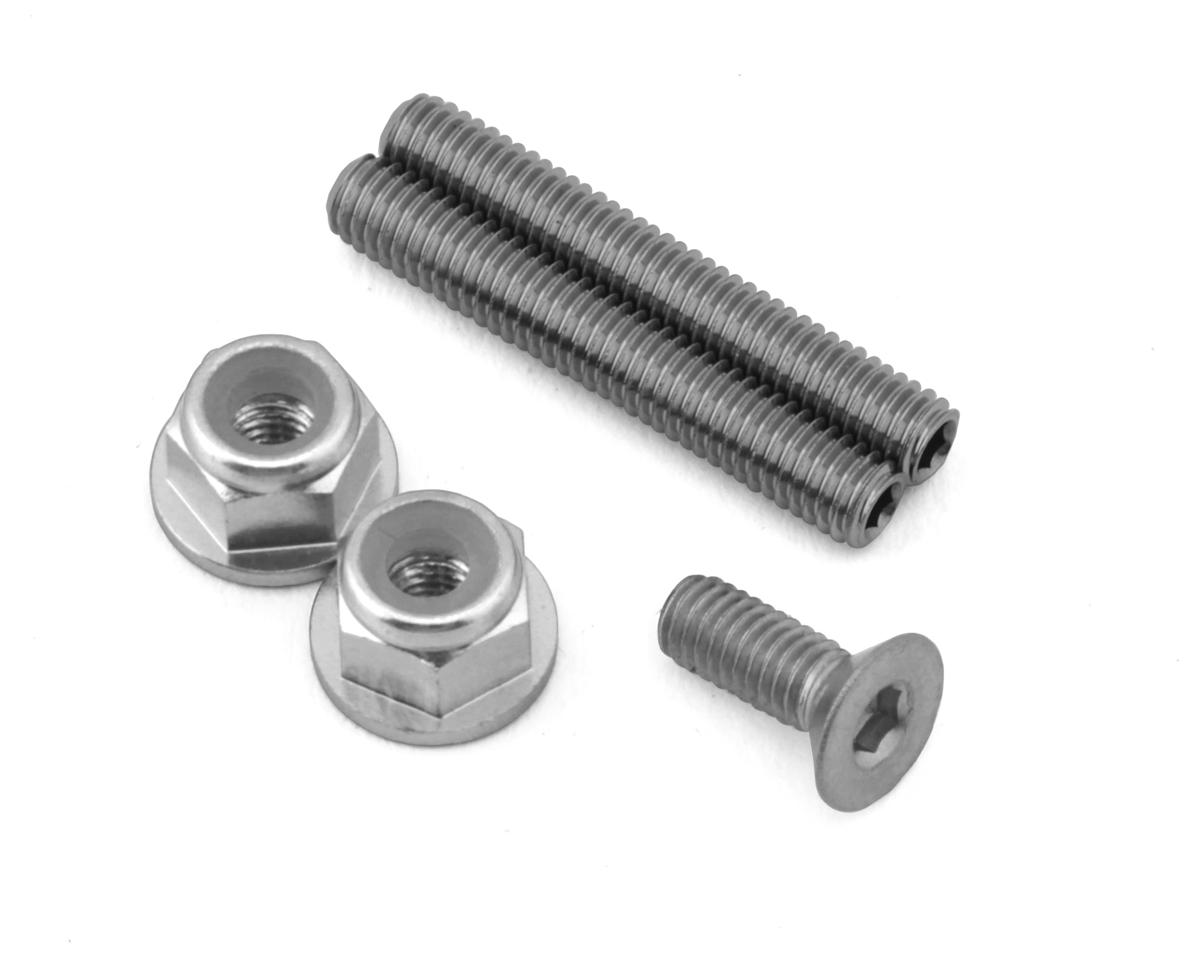 175RC Mugen MSB1 Stainless Steel "Ti-Look" Lower Arm Studs Set (Silver)