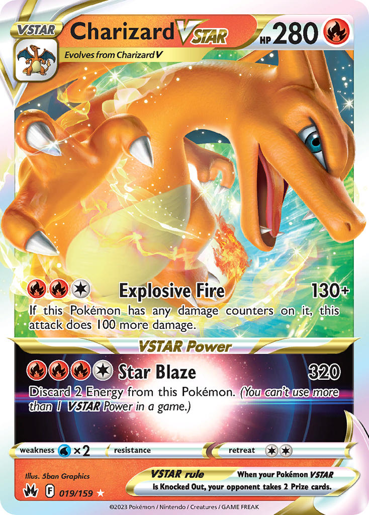 Charizard VSTAR - 019/159 (CRZ) Ultra Rare - Near Mint Holofoil