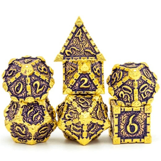 Dagger of Venom: Royal Purple RPG Metal Dice Set