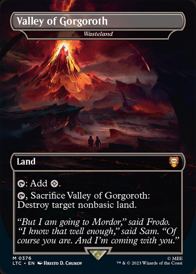 Valley of Gorgoroth - Wasteland [#0376 Alternate-Art Borderless] (LTC-