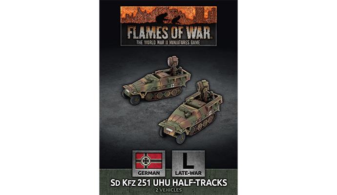 Flames of War: WWII: German (GBX194) - Sd Kfz 251 Uhu Half-tracks (x2)