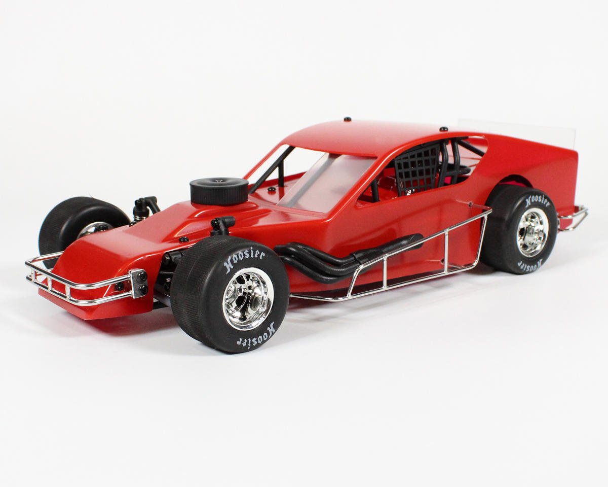 1RC Racing Asphalt Modified 2.0 1/18 Brushless RTR 2WD Oval Racer (Red) w/2.4GHz Radio, Battery & Charger