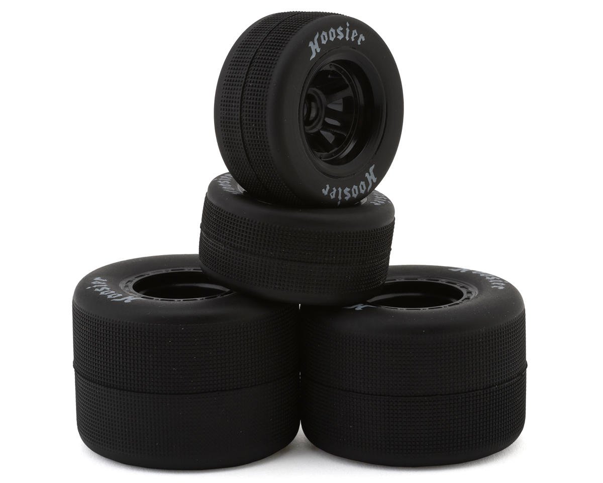 1RC Racing 1/18 Asphalt Sprint Car Tires (Black) (4) (Front & Rear) (Standard)