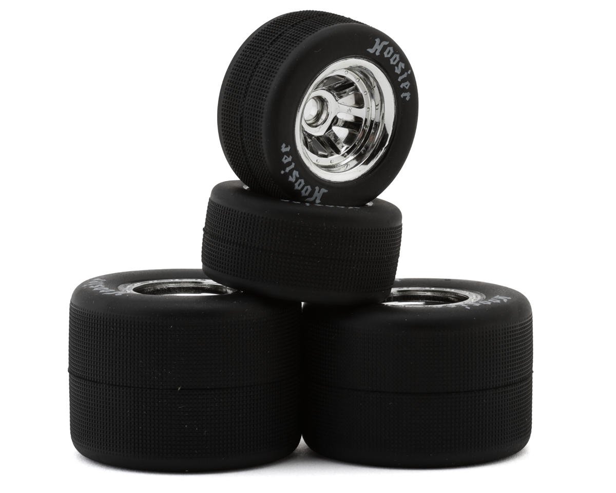 1RC Racing 1/18 Asphalt Sprint Car Tires (Chrome) (4) (Front & Rear) (Standard)