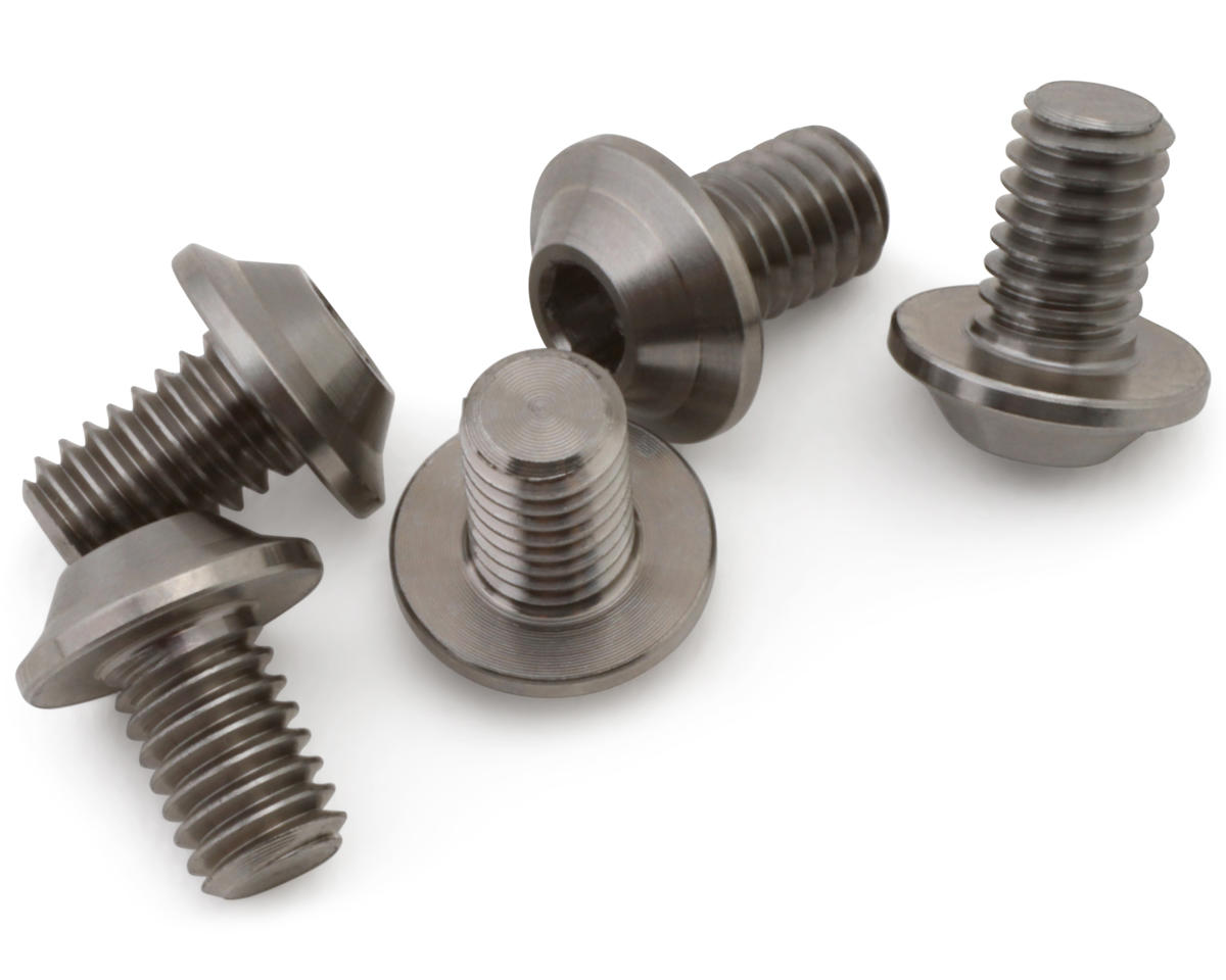 1UP Racing M4 Titanium Pro Duty LowPro Head Screws (5) (4x6mm)