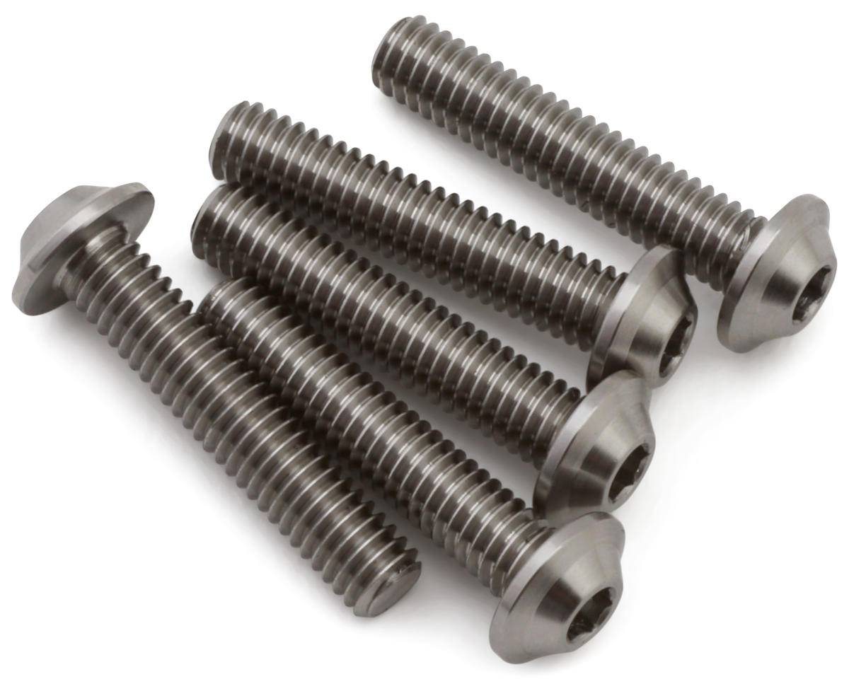 1UP Racing M4 Titanium Pro Duty LowPro Head Screws (5) (4x20mm)