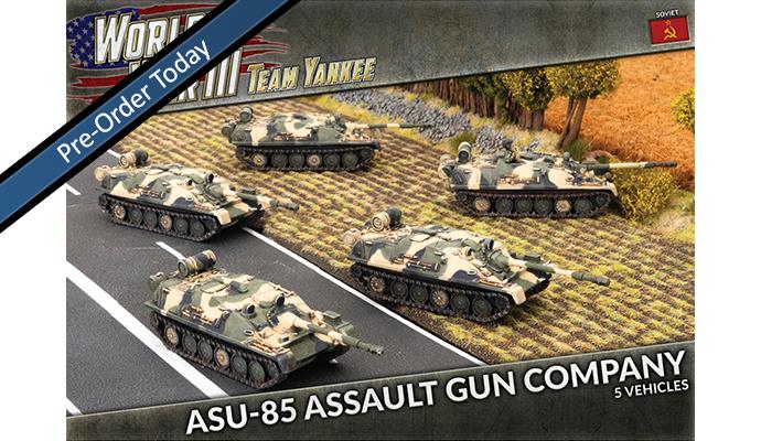 Flames of War: Team Yankee WW3: Soviet (TSBX34) - ASU-85 Assault Gun C