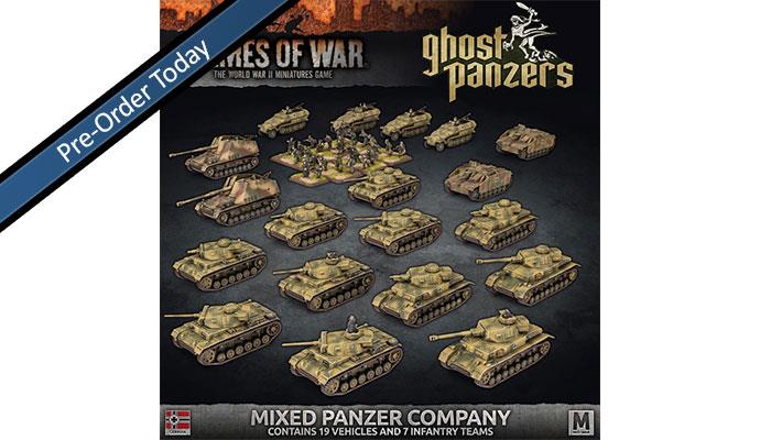 Flames of War: WWII: German (GEAB24) - Ghost Panzers: Mixed Panzer Com