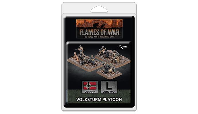 Flames of War: WWII: German (GE828) - Volksturm Platoon (x38 Figs) (La