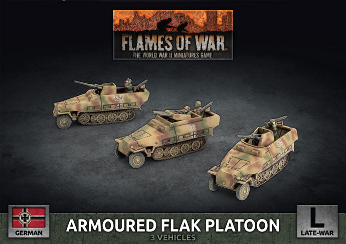 Flames of War: WWII: German (GBX180) - Armoured Flak Platoon (Plastic)