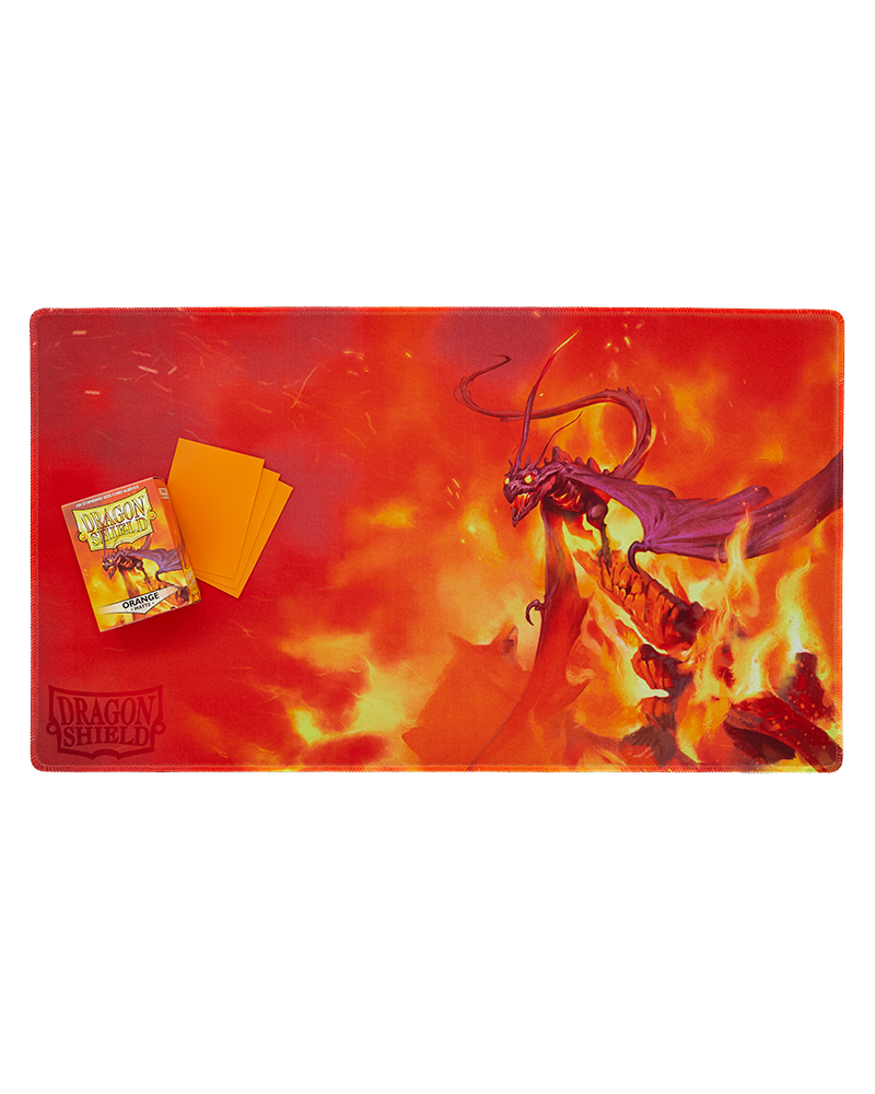 Dragon Shield: Playmat - Orange Matte Dragon - Usaqin, The One Who Kno
