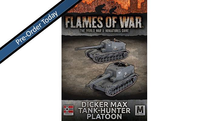 Flames of War: WWII: German (GBX190) - Dicker Max Tank-hunter Platoon