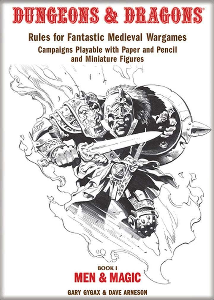 Dungeons & Dragons Book Cover Series 1 Magnet - Rule Book I Men and Ma