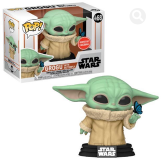 POP Figure: Star Wars The Mandalorian #0468 - Grogu with Butterlfy (Ga