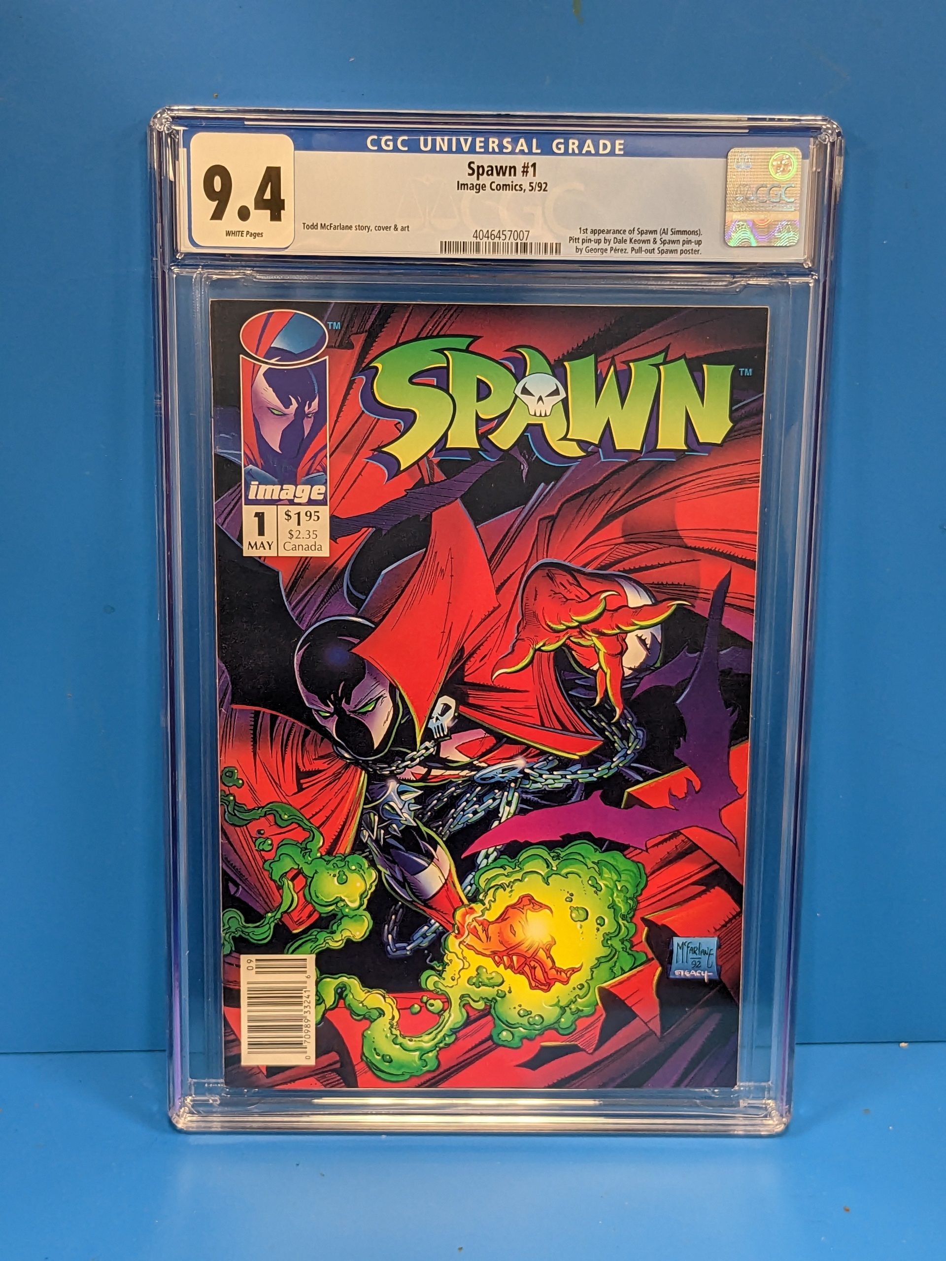 Spawn (1992 Series) #1 (CGC 9.4) 1st Spawn (Newsstand Edition)