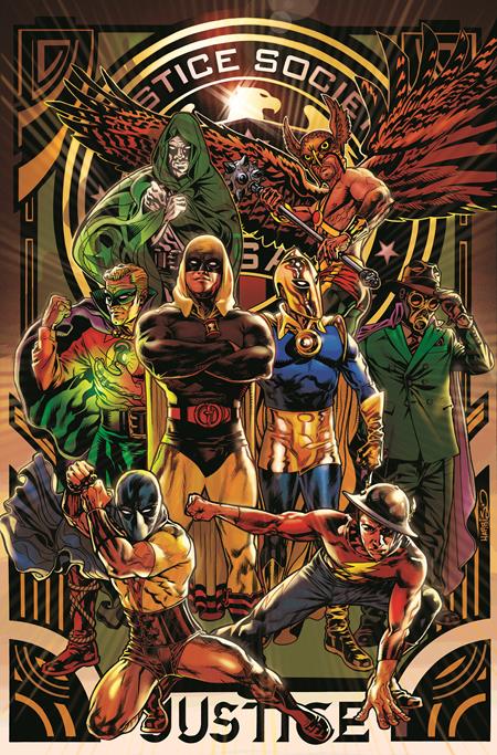 JUSTICE SOCIETY OF AMERICA #8 (OF 12) CVR B TONY HARRIS CARD STOCK VAR