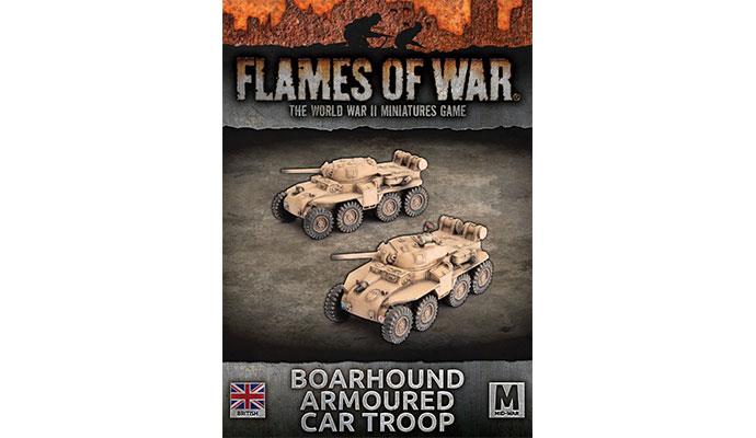 Flames of War: WWII: British (BBX69) - Boarhound (75mm) Armoured Cars