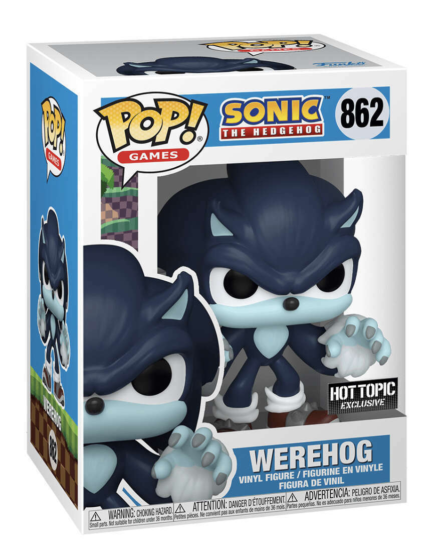 POP Figure: Sonic the Hedgehog #0862 - Werehog (Hot Topic) (BOX DAMAGE