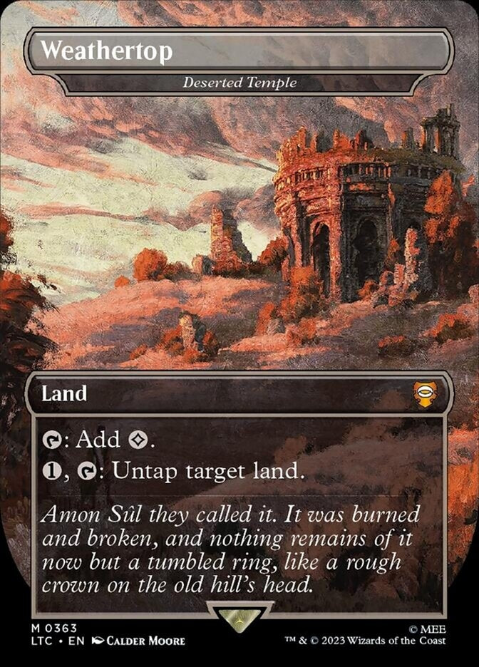 Weathertop - Deserted Temple [#0363 Alternate-Art Borderless] (LTC-M)