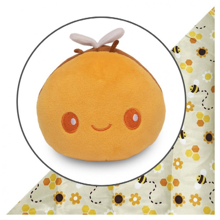 Plush Tote Bag: Bee - Bees & Honeycomb