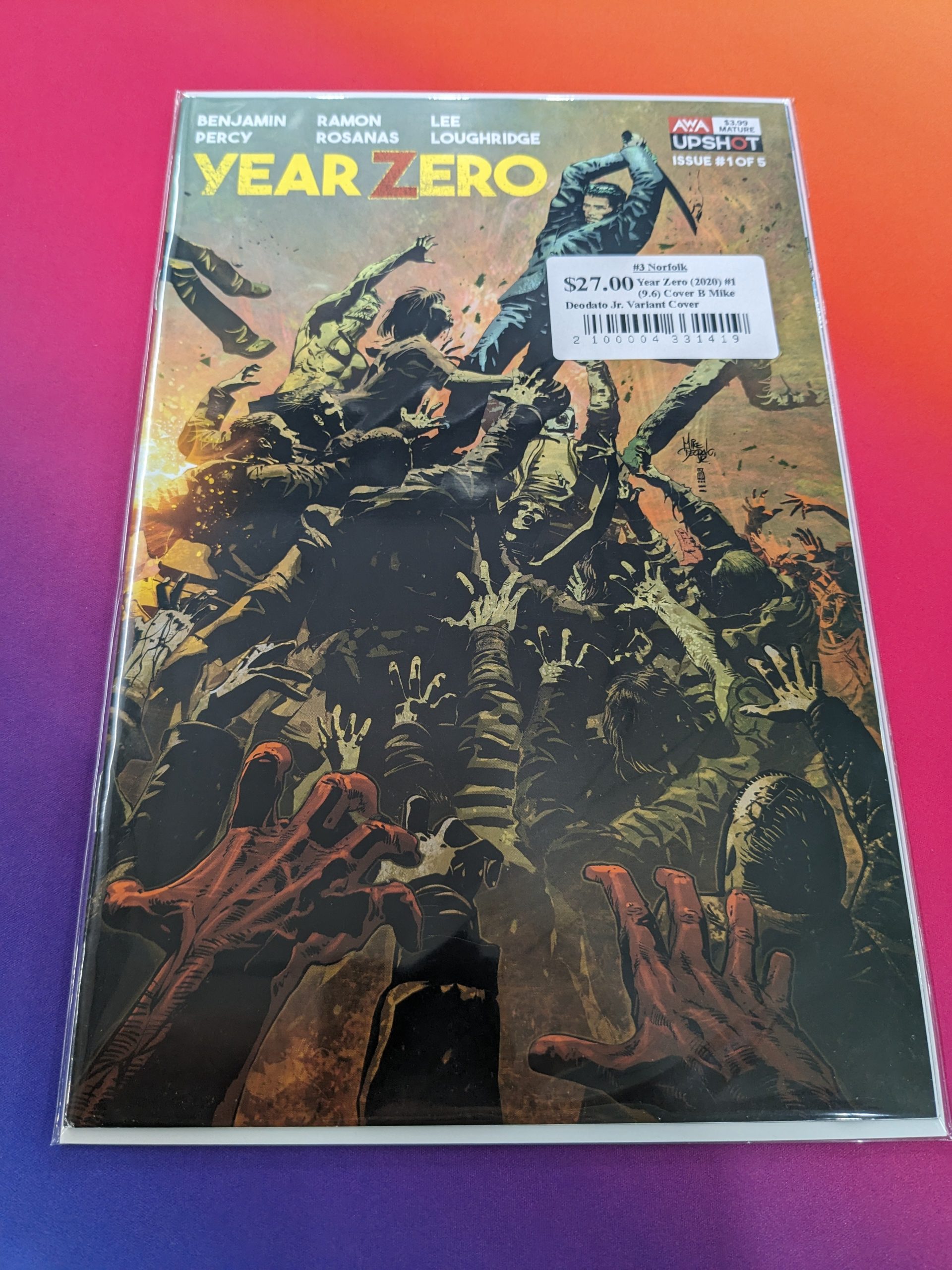 Year Zero (2020 Series) #1 (9.6) Cover B Mike Deodato Jr. Variant Cove