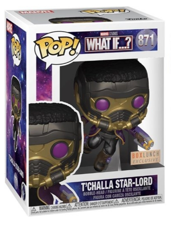 POP Figure: Marvel What If #0871 - T'Challa Star-Lord (Metallic) (Box