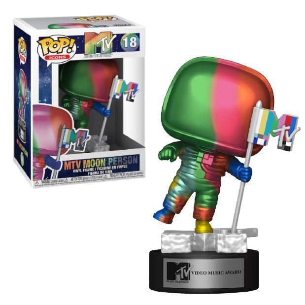 POP Figure: MTV Music Television #0018 - MTV Moon Person (Rainbow) (Me