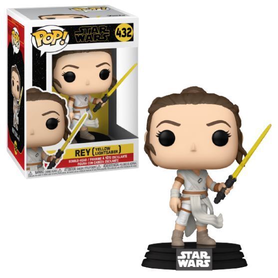 POP Figure: Star Wars Rise ofSkywalker #0432 - Rey with Yellow Lightsa