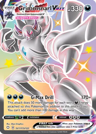 Grimmsnarl VMAX - SV117/SV122 (SHF:SV) Shiny Holo Rare - Near Mint Hol