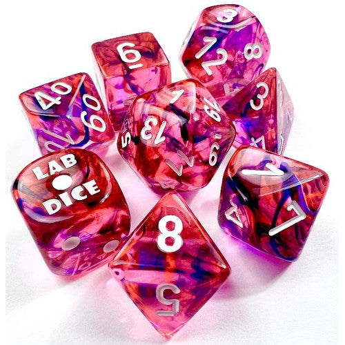 CHX30057: Nebula - Poly Set Black Light Special w/white (7) (Lab Dice