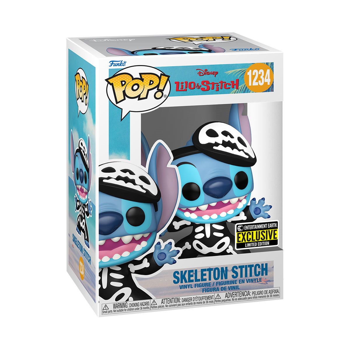 POP Figure: Disney Lilo & Stitch #1234 - Skeleton Stitch (EE)