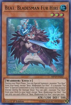 Beat, Bladesman Fur Hire (MP19-EN247) 1st Edition