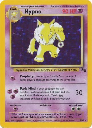 Hypno - 08/62 (FO) Holo Rare - Near Mint Unlimited Holofoil
