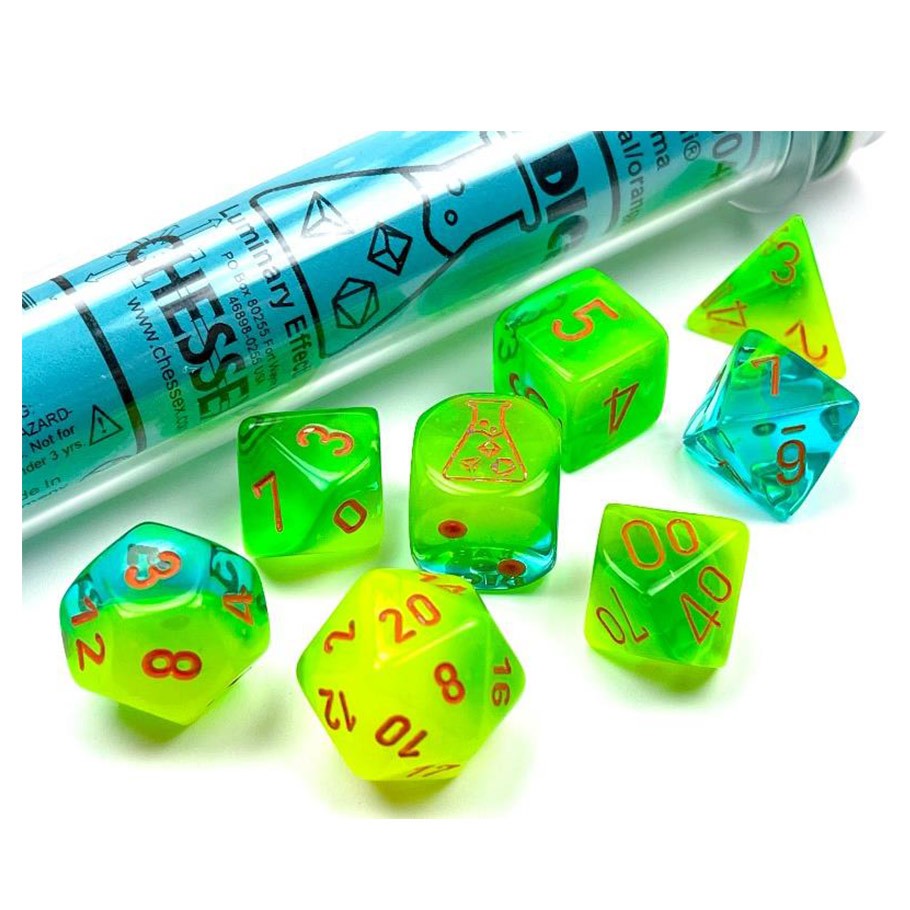 CHX30048: Gemini - Poly Set Plasma Green-Teal w/orange (Luminary) (7)