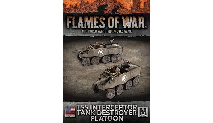 Flames of War: WWII: USA (UBX97) - T55 (3-inch) Interceptor Tank Destr