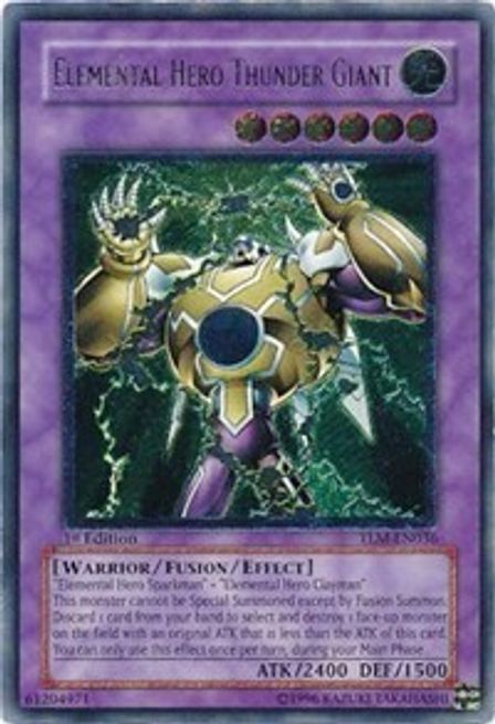 Elemental Hero Thunder Giant (TLM-EN036) Ultimate Rare - Light Play 1s