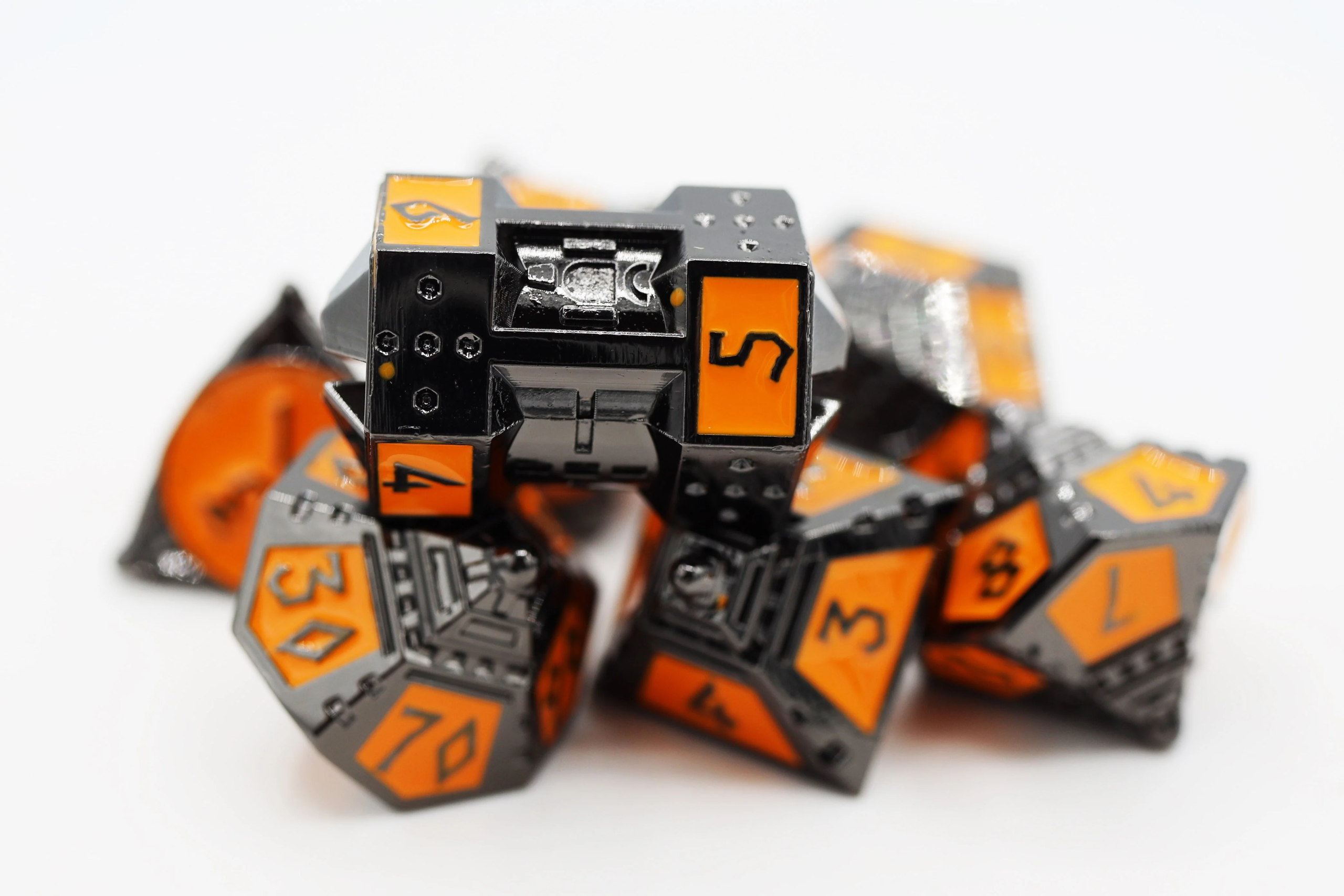 Dice 51: Moonlit Mars RPG Metal Dice Set