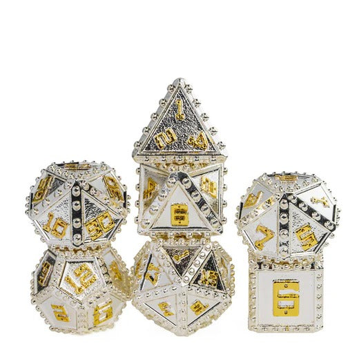 Holy Brigandine Armor RPG Metal Dice Set