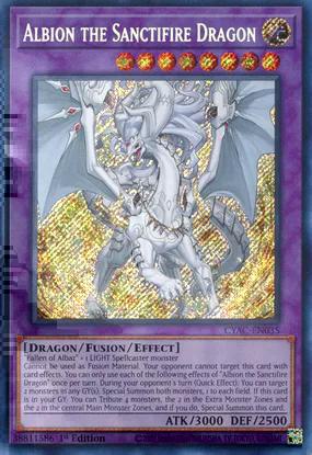 Albion the Sanctifire Dragon (CYAC-EN035) Secret Rare - Near Mint 1st