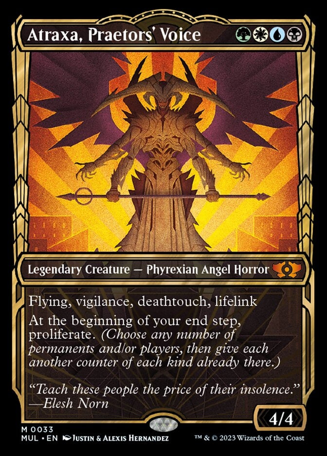 Atraxa, Praetors' Voice [#0033 Showcase] (MUL-M)