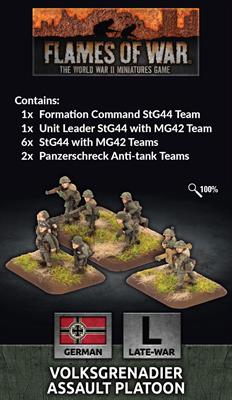 Flames of War: WWII: German (GE846) - Volksgrenadier Assault Platoon (